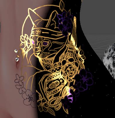 You can put it on top of the body texture of your model and be hella happy. . Vrchat tattoo textures free